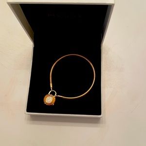 Pandora rose gold bracelet, hardly worn, like new